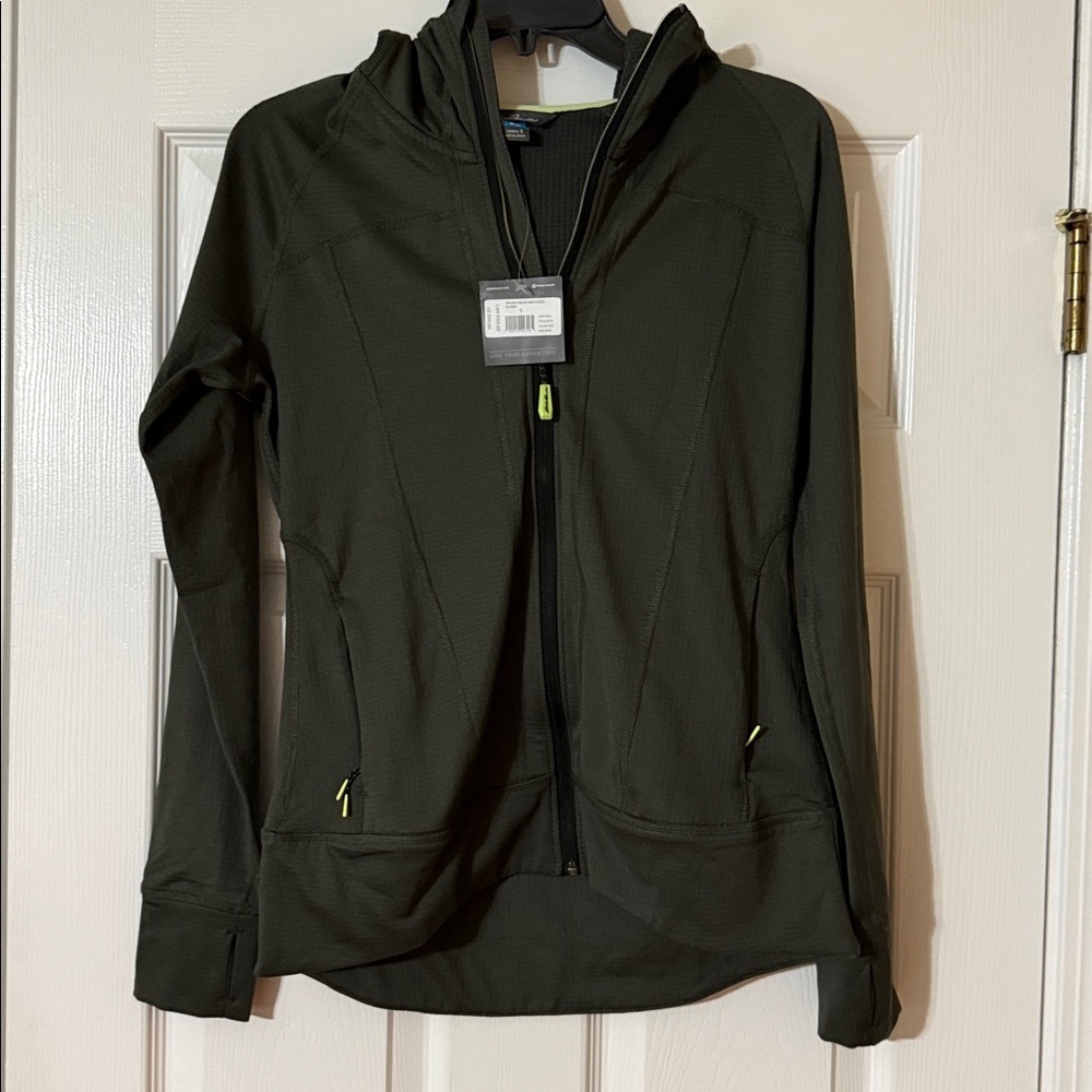 NWT Eddie Bauer Olive Green Textured Jacket S